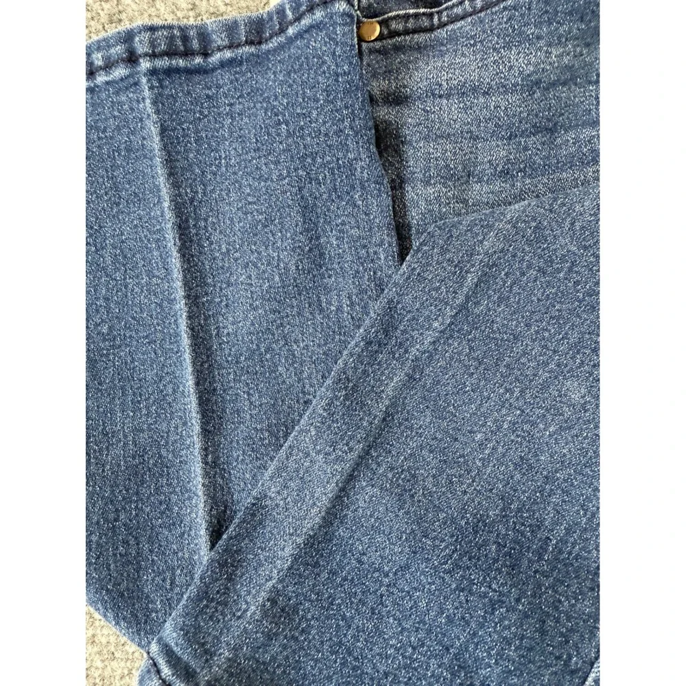 Tommy Hilfiger Straight Leg Jeans Size 12 Dark Wash Adjustable Waist EUC